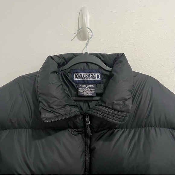 SOLD ON DEPOP - Lands’ End Black Puffer Jacket - Down - SUPER WARM - Picture 2 of 8